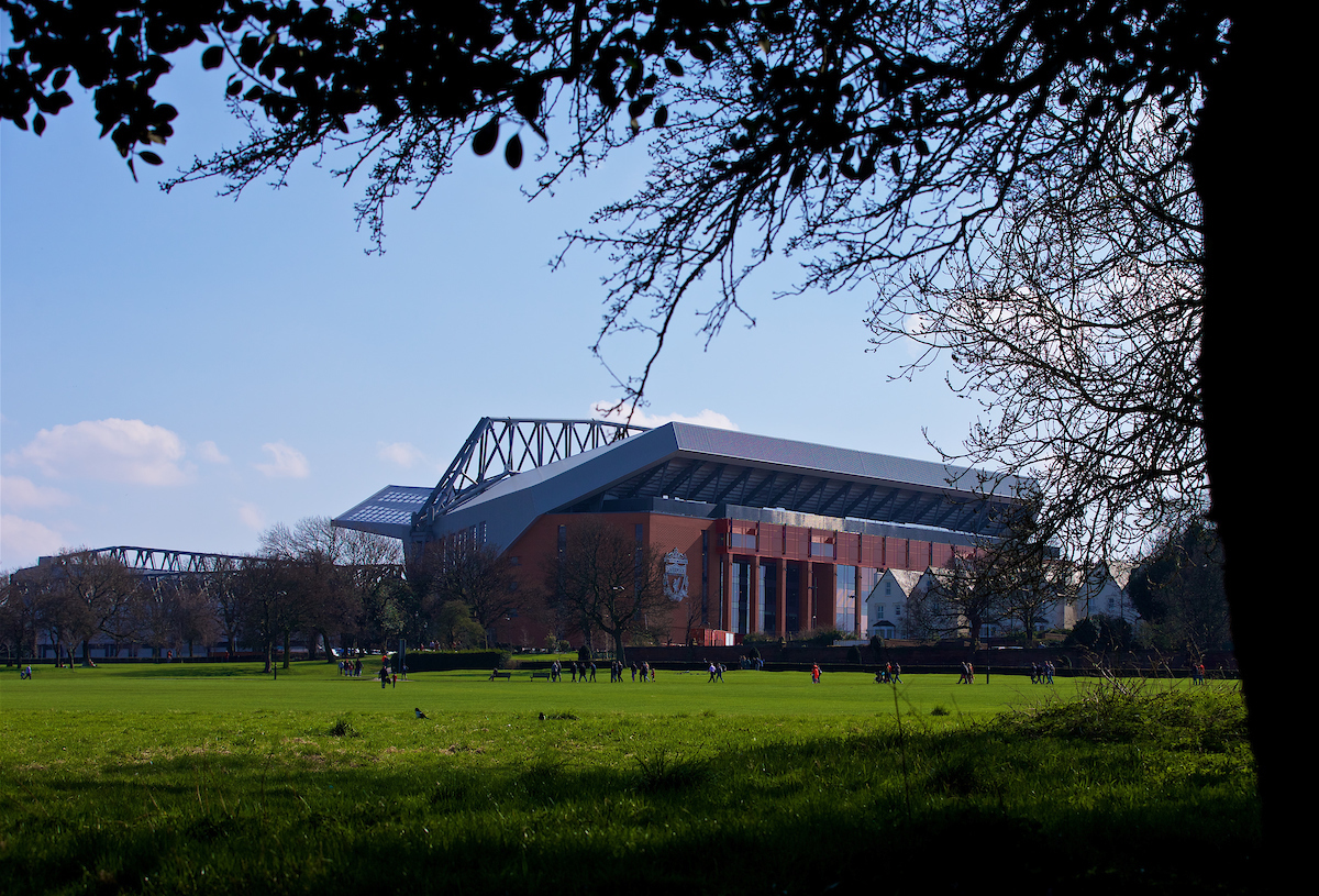 england - saturday, april 14, 2018: liverpool"s anfield stadium