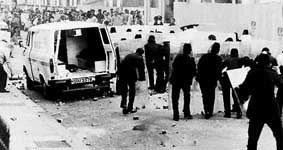 Rioting in Liverpool in 1981