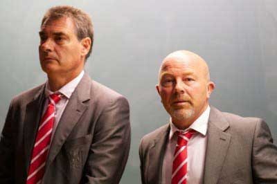 Pep Segura (left) with Frank McParland (Pic: David Rawcliffe) Pep Segura (left) with Frank McParland (Pic: David Rawcliffe)