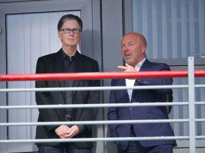 FSG's John Henry at the Academy with Frank McParland (Pic: David Rawcliffe)