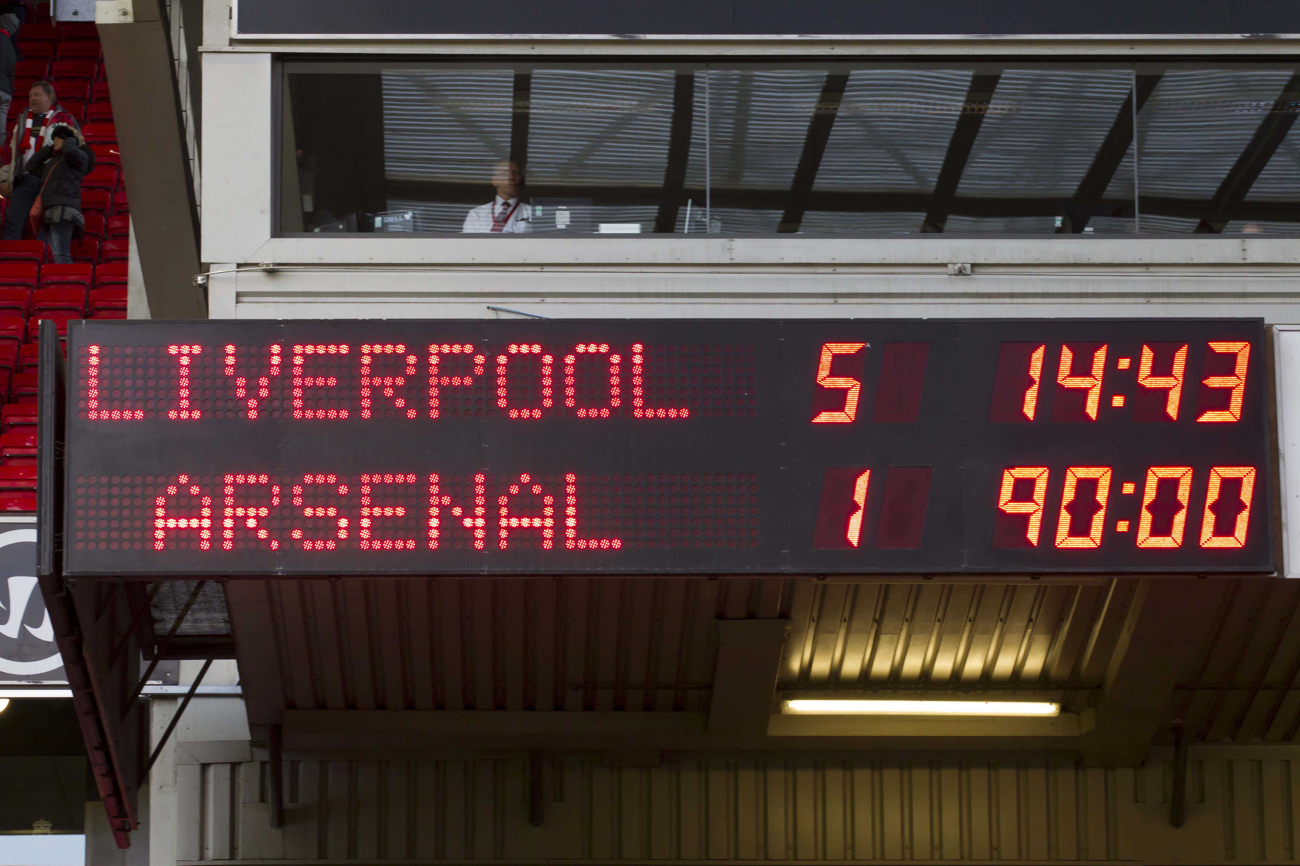 LIVERPOOL 5 (FIVE) ARSENAL 1: A (HALF) DAY IN THE LIFE