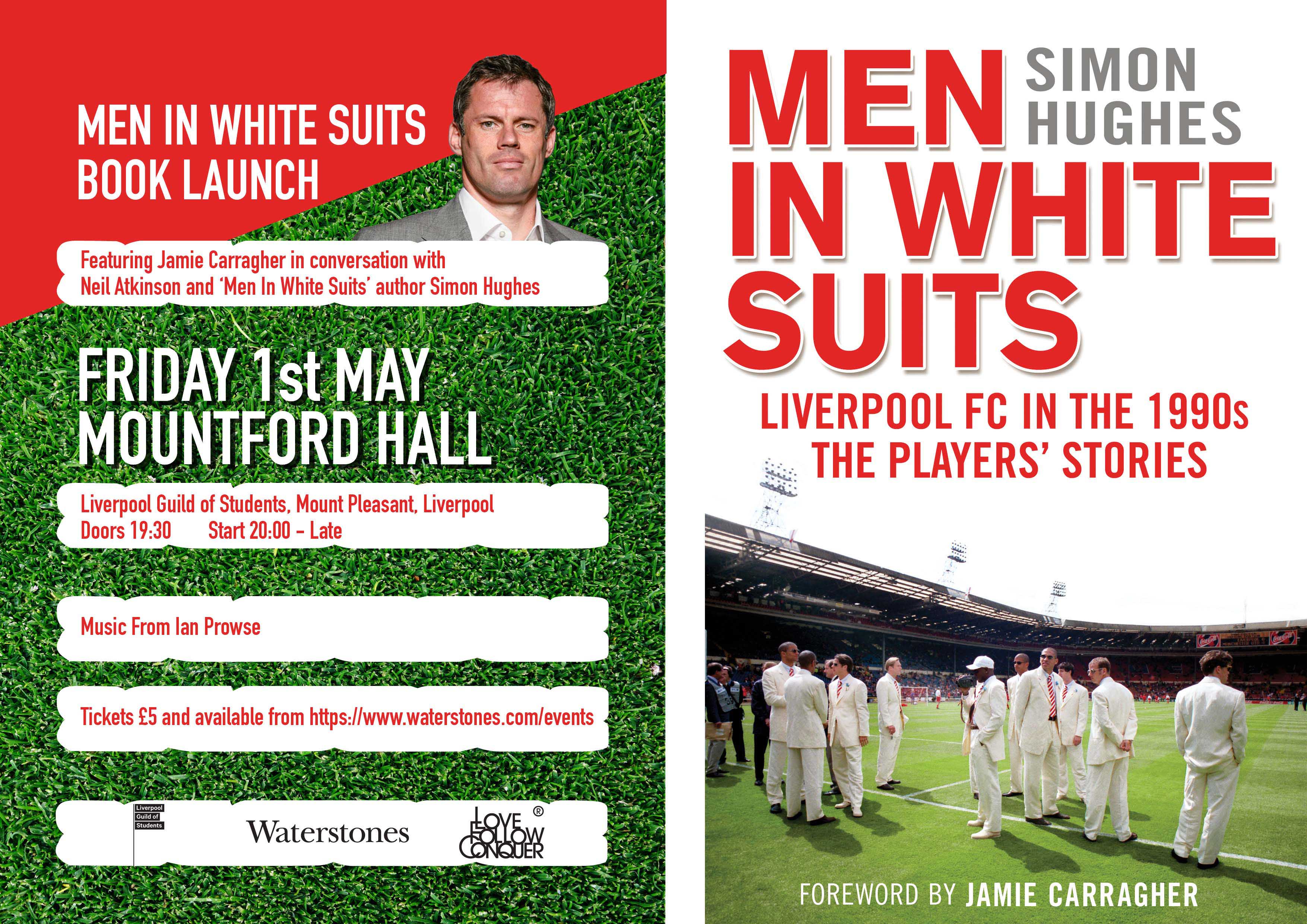 MEN IN WHITE SUITS BOOK LAUNCH WITH JAMIE CARRAGHER