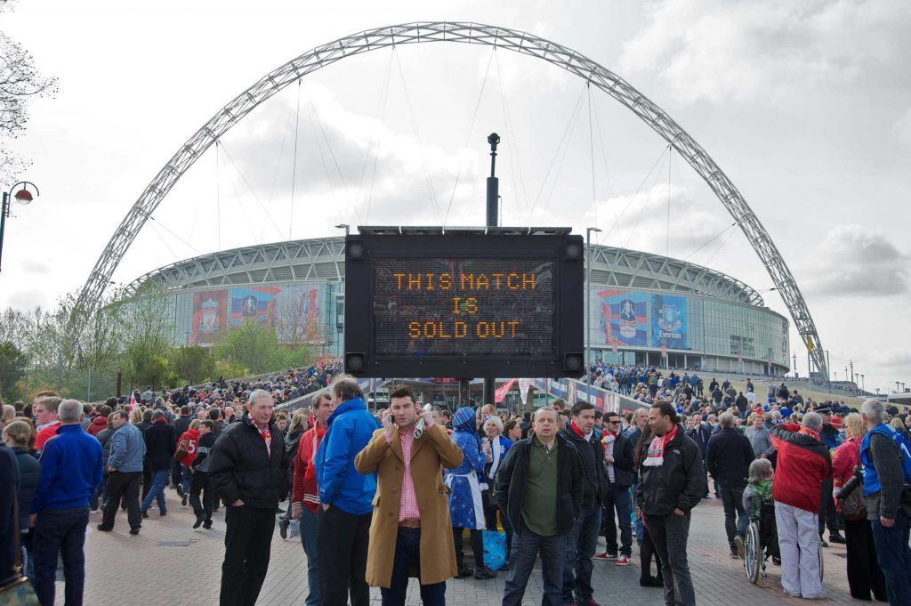 Liverpool Fans Outside Wembley