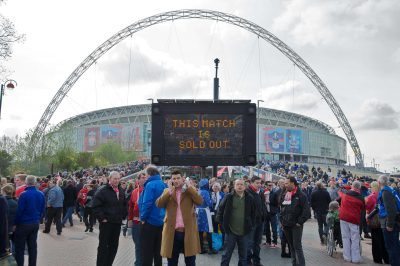 Liverpool Fans Outside Wembley