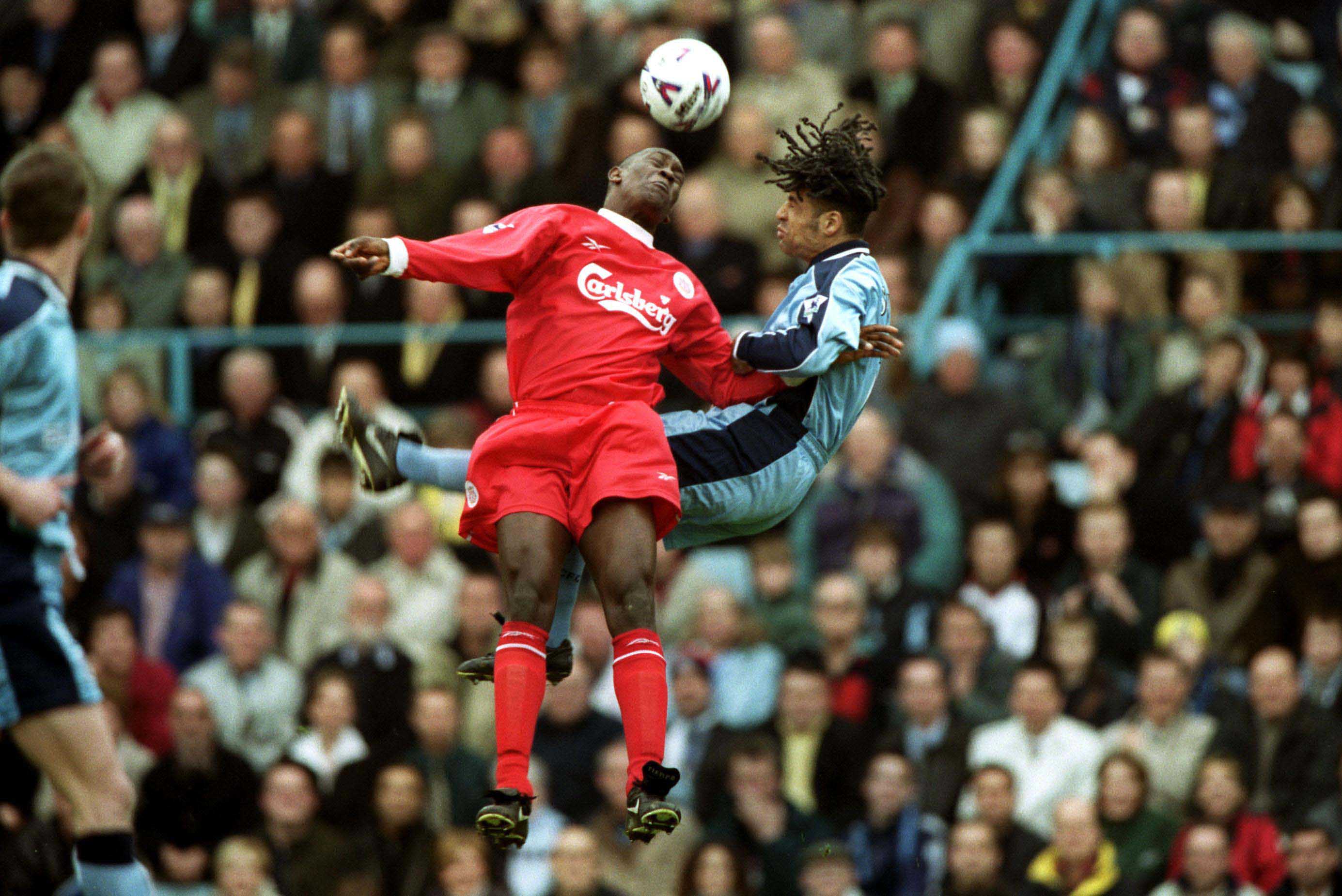 LIVERPOOL #ONTHISDAY 01/04/2015 HESKEY OFF THE MARK