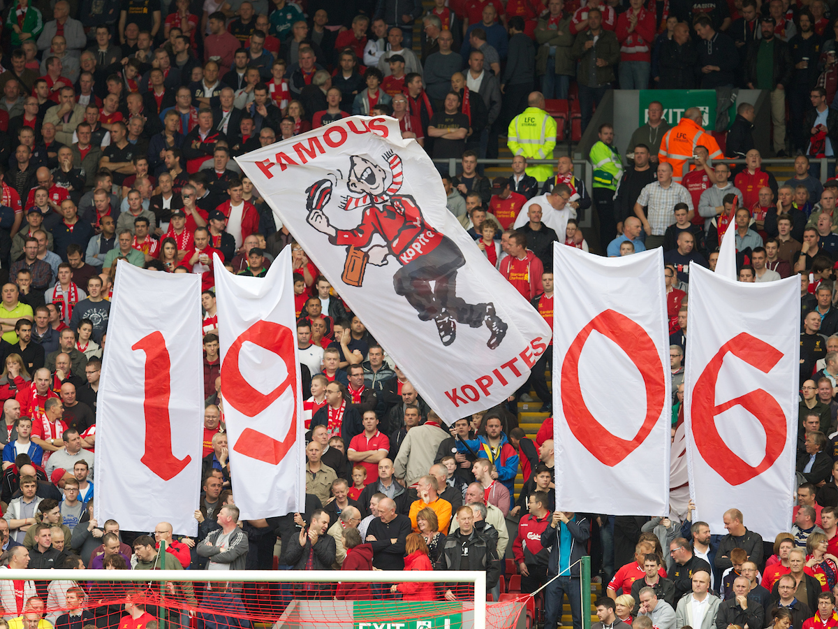 Spoin Kop 1906 Banner Liverpool