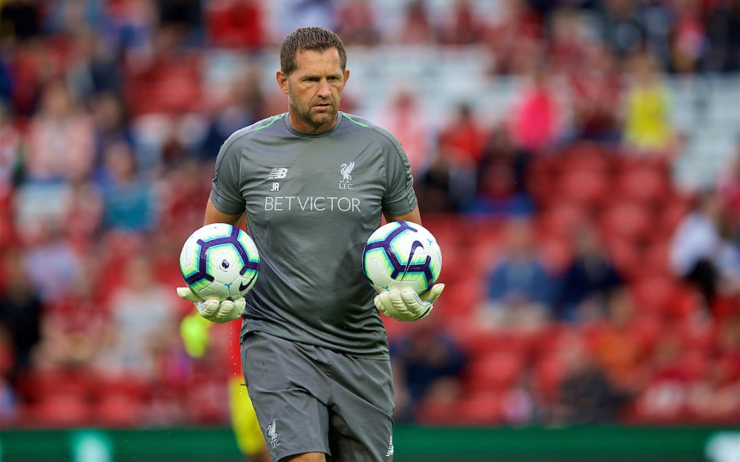 Liverpool's goalkeeping coach John Achterberg