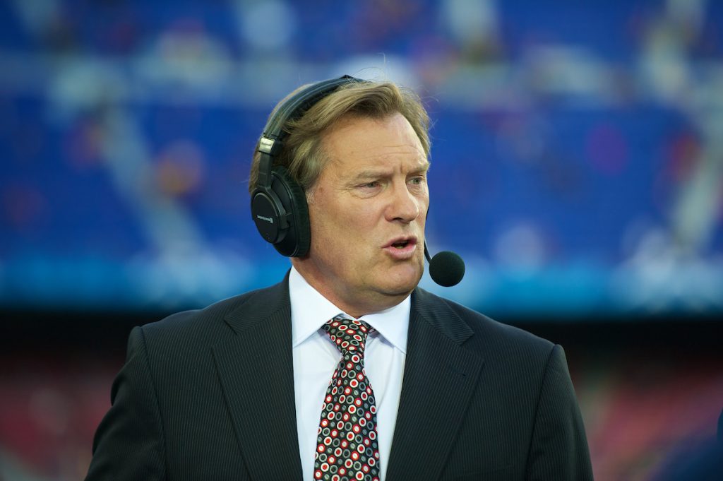 BARCELONA, SPAIN - Tuesday, April 24, 2012: Sky television pudit Glenn Hoddle before the UEFA Champions League Semi-Final 2nd Leg match between FC Barcelona and Chelsea at the Camp Nou. (Pic by David Rawcliffe/Propaganda)