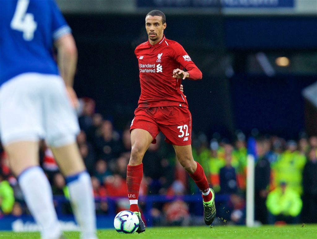 LIVERPOOL, ENGLAND - Sunday, March 3, 2019: Liverpool's Joel Matip during the FA Premier League match between Everton FC and Liverpool FC, the 233rd Merseyside Derby, at Goodison Park. (Pic by Laura Malkin/Propaganda)