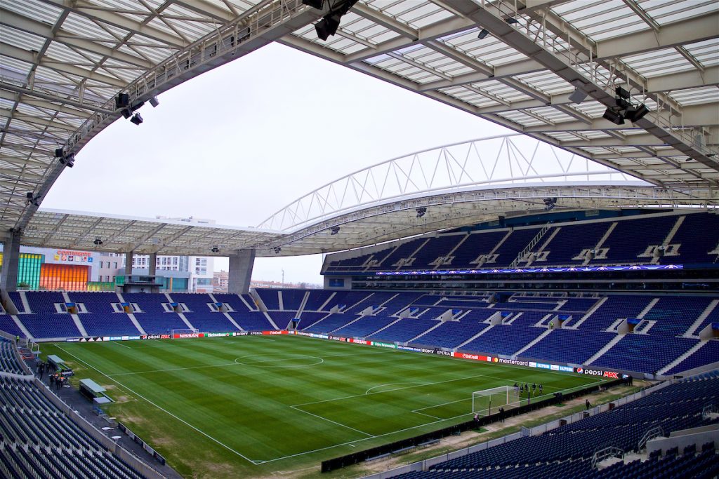 PORTO, PORTUGAL - Tuesday, February 13, 2018: A general view of the Estádio do Dragão before a training session ahead of the UEFA Champions League Round of 16 1st leg match between FC Porto and Liverpool FC. (Pic by David Rawcliffe/Propaganda)