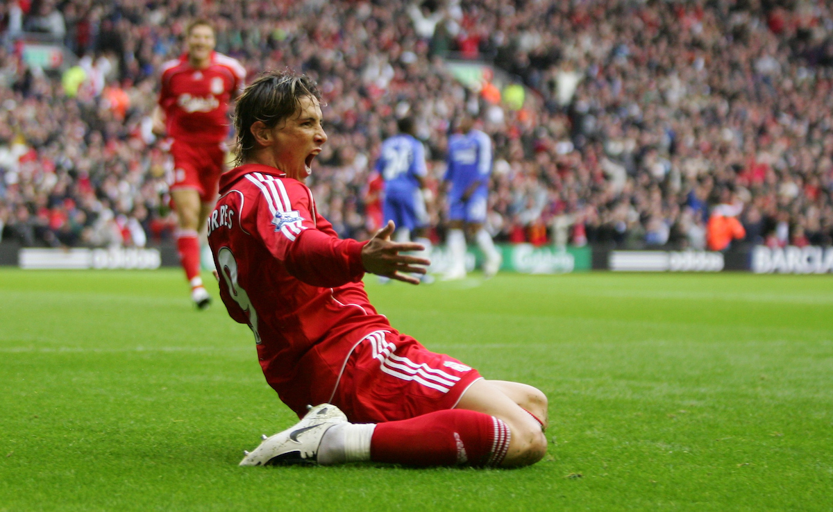 Fernando Torres scores for Liverpool - Premier League - Liverpool FC v Chelsea FC - The Anfield Wrap