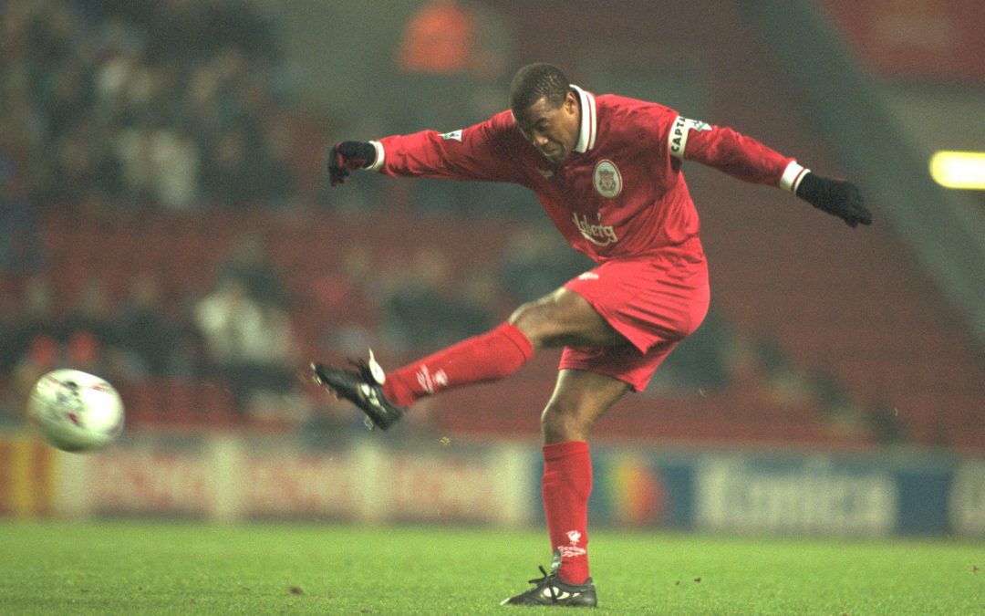 Wednesday, November 27th, 1996: Liverpool's John Barnes in action