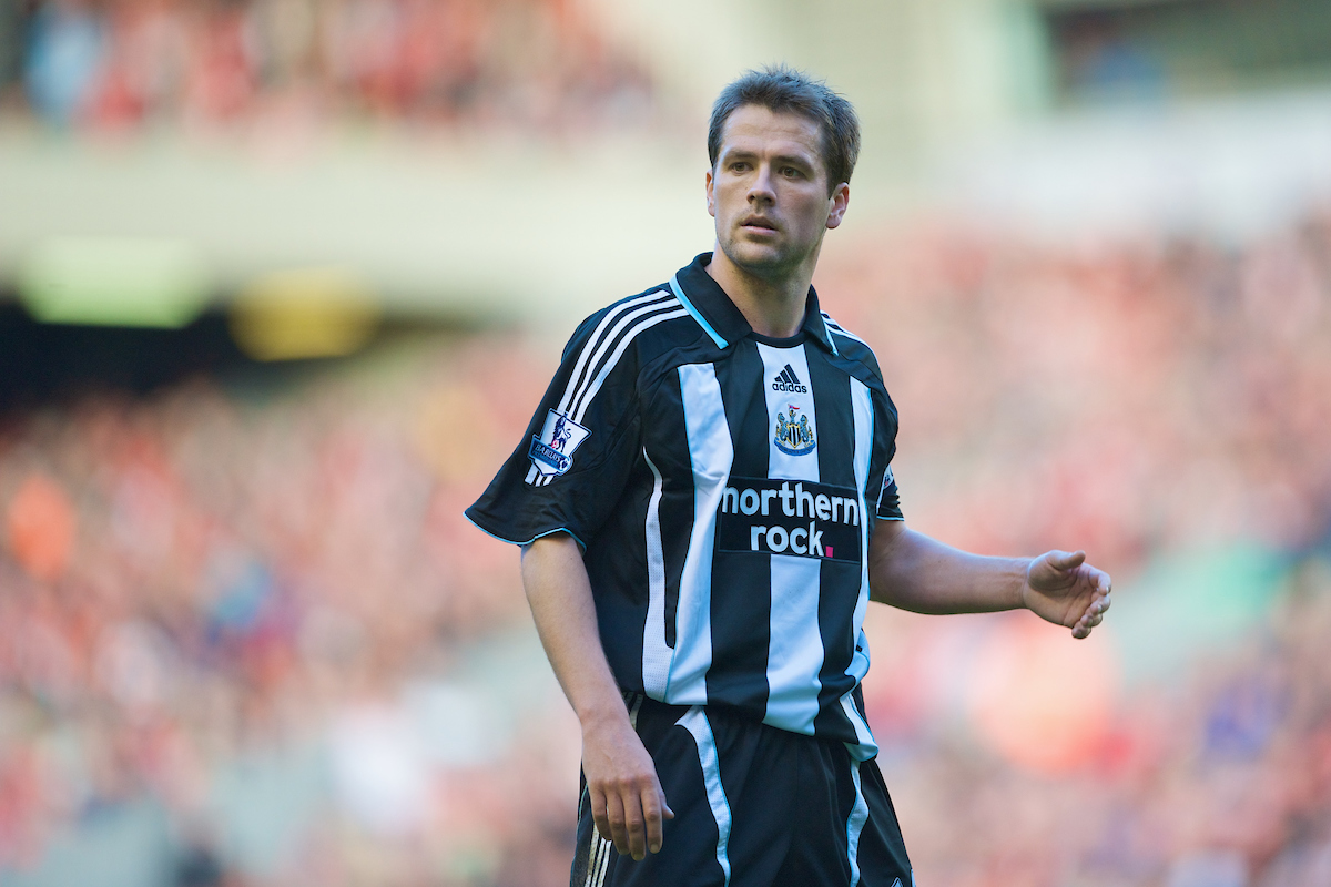 LIVERPOOL, ENGLAND - Saturday, March 8, 2008: Newcastle United's Michael Owen during the Premiership match against Liverpool at Anfield. (Photo by David Rawcliffe/Propaganda)