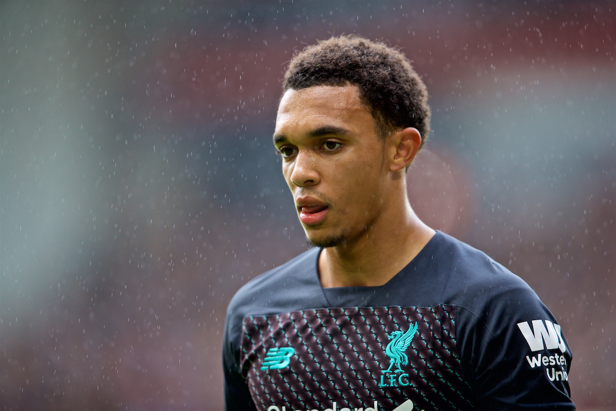 SHEFFIELD, ENGLAND - Thursday, September 26, 2019: Liverpool's Trent Alexander-Arnold during the FA Premier League match between Sheffield United FC and Liverpool FC at Bramall Lane. (Pic by David Rawcliffe/Propaganda)