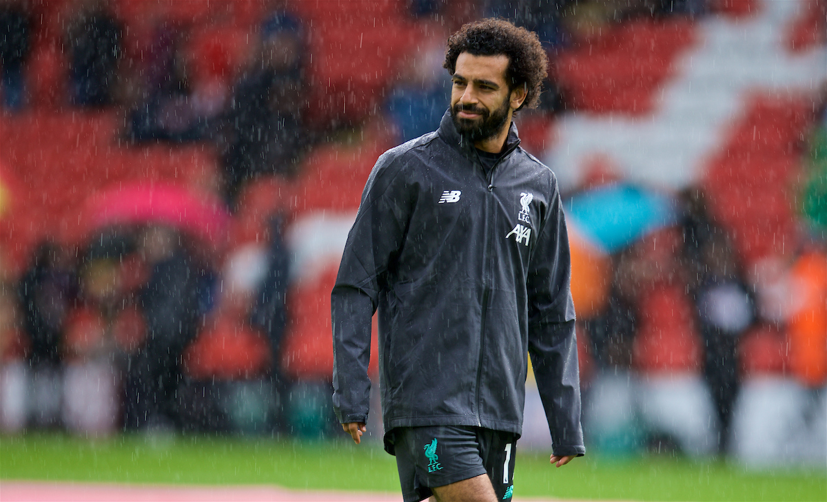 SHEFFIELD, ENGLAND - Thursday, September 26, 2019: Liverpool's Mohamed Salah during the pre-match warm-up before the FA Premier League match between Sheffield United FC and Liverpool FC at Bramall Lane. (Pic by David Rawcliffe/Propaganda)