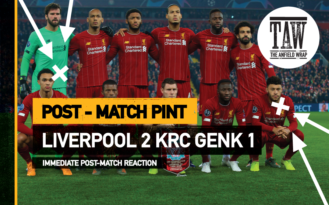 Liverpool 2 KRC Genk 1 | The Post-Match Pint