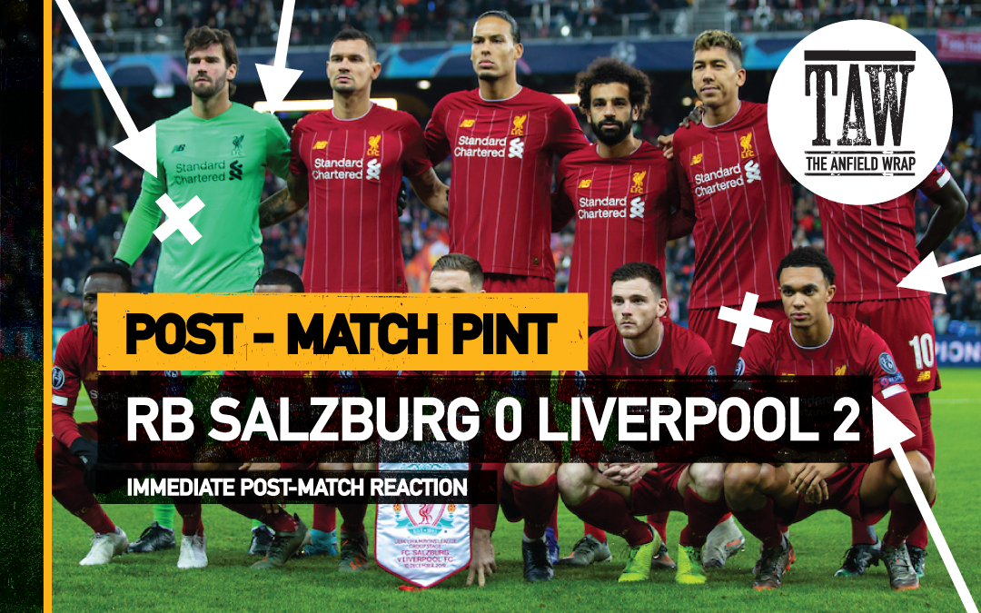 RB Salzburg 0 Liverpool 2 | The Post-Match Pint