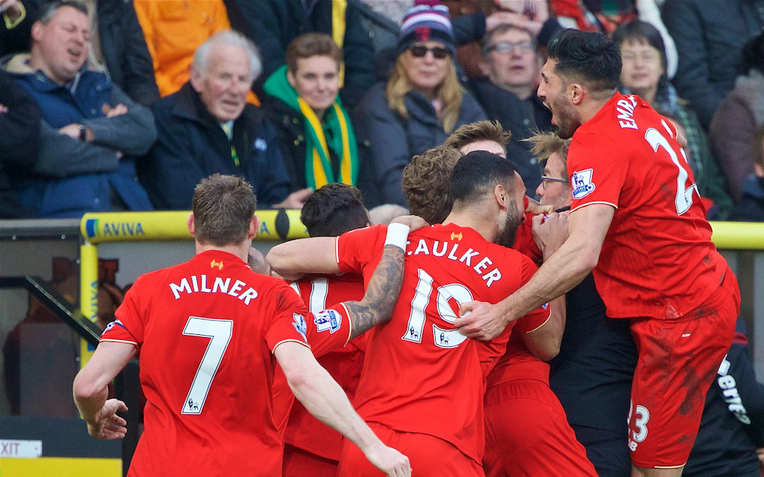 My Game Of 2015-16: Norwich City 4 Liverpool 5