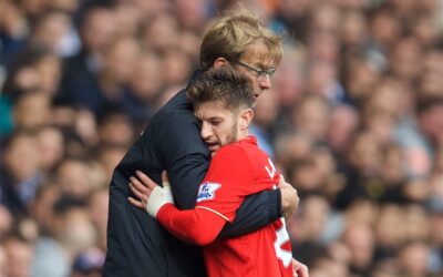 Jurgen Klopp Adam Lallana Liverpool FC