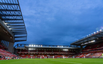 A general view during the opening FA Premier League match between Liverpool FC and Leeds United FC at Anfield