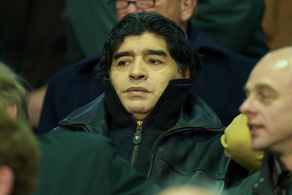 Diego Maradona at Anfield
