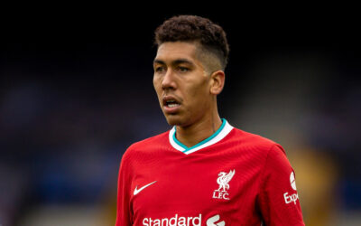 Liverpool Roberto Firmino vs Everton at Goodison Park