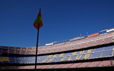 A general view of FC Barcelona's stadium the Camp Nou