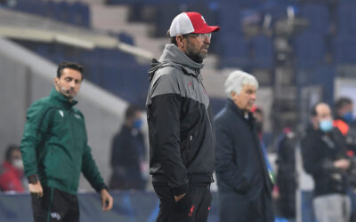 Liverpool manager Jürgen Klopp during the Champions League Group D match vs Atalanta