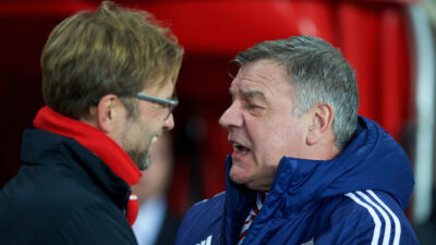 Former Sunderland manager Sam Allardyce and Liverpool's manager Jürgen Klopp