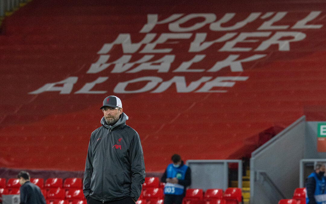 "You'll Never Walk Alone"... Liverpool's manager Jürgen Klopp
