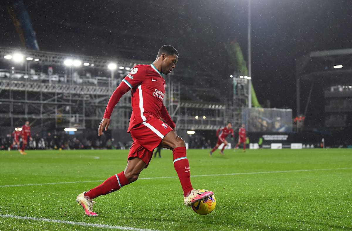 Liverpool's Georginio Wijnaldum during the FA Premier League match between Fulham FC and Liverpool FC