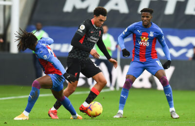 Liverpool's Trent Alexander-Arnold during the FA Premier League match between Crystal Palace FC and Liverpool FC at Selhurst Park