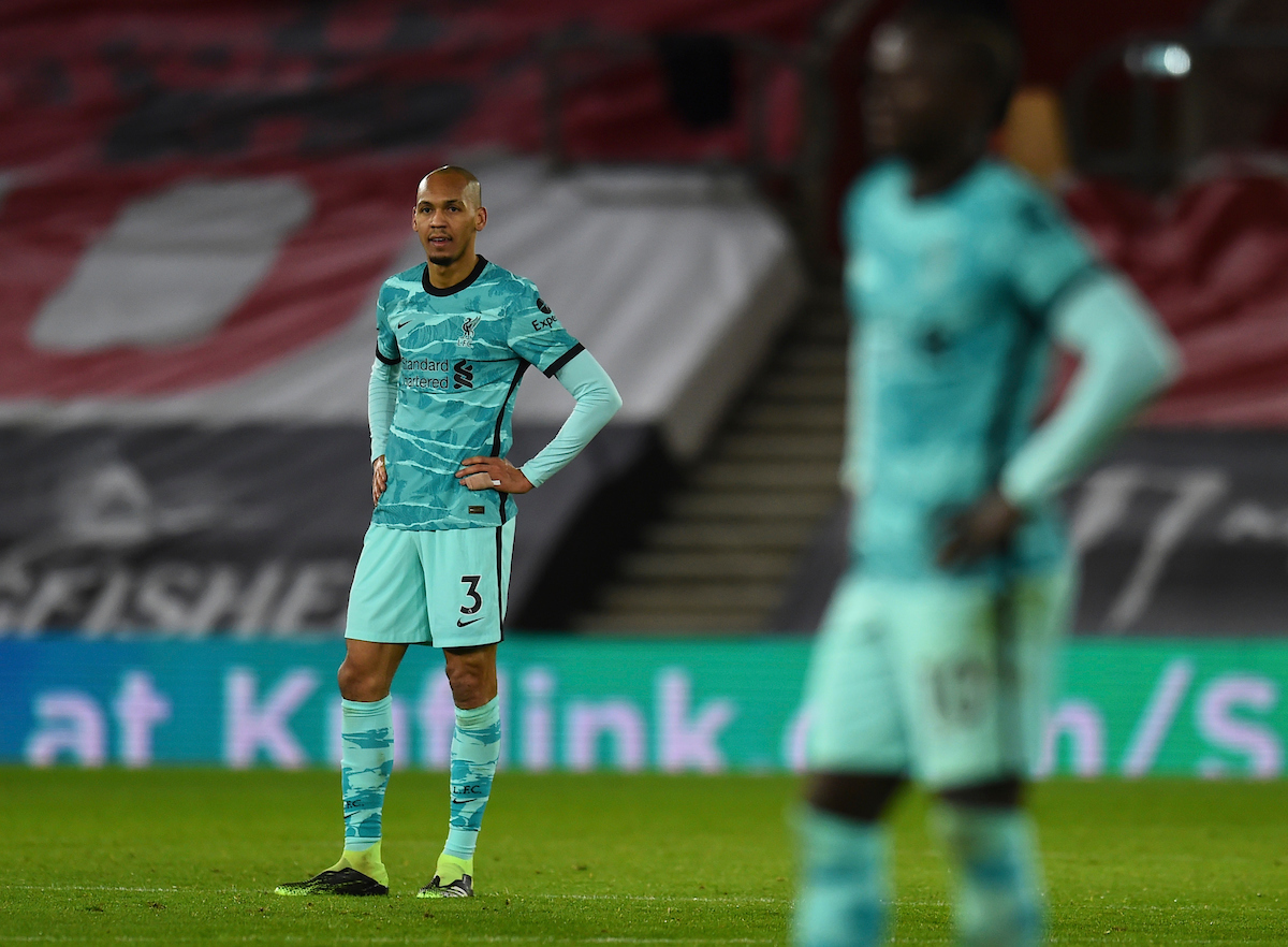 Liverpool's Fabio Henrique Tavares 'Fabinho' during the FA Premier League match between Southampton FC and Liverpool FC at St Mary's Stadium