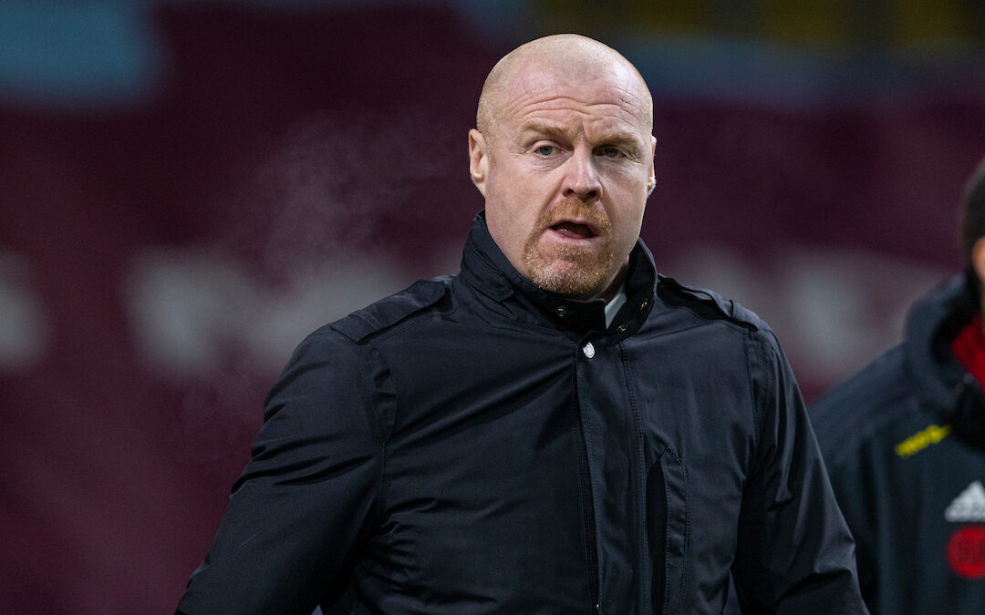 Burnley's manager Sean Dyche before the FA Premier League match between Burnley FC and Sheffield United FC at Turf Moor