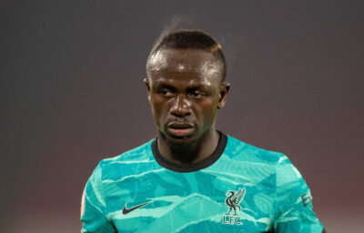 Liverpool's Sadio Mané during the FA Premier League match between Sheffield United FC and Liverpool FC at Bramall Lane