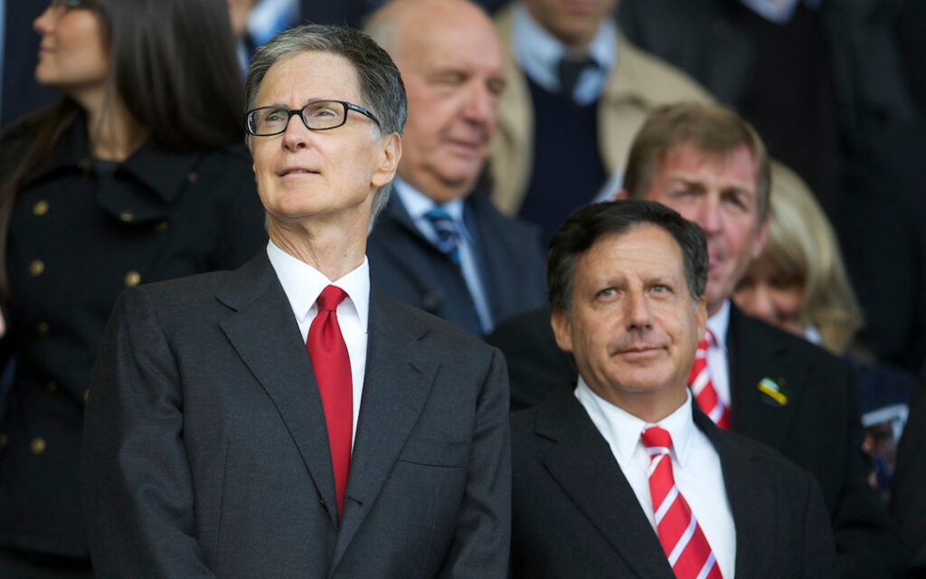 Liverpool's owner John W. Henry and co-owner and FSG Chairman Tom Werner 10 years ago