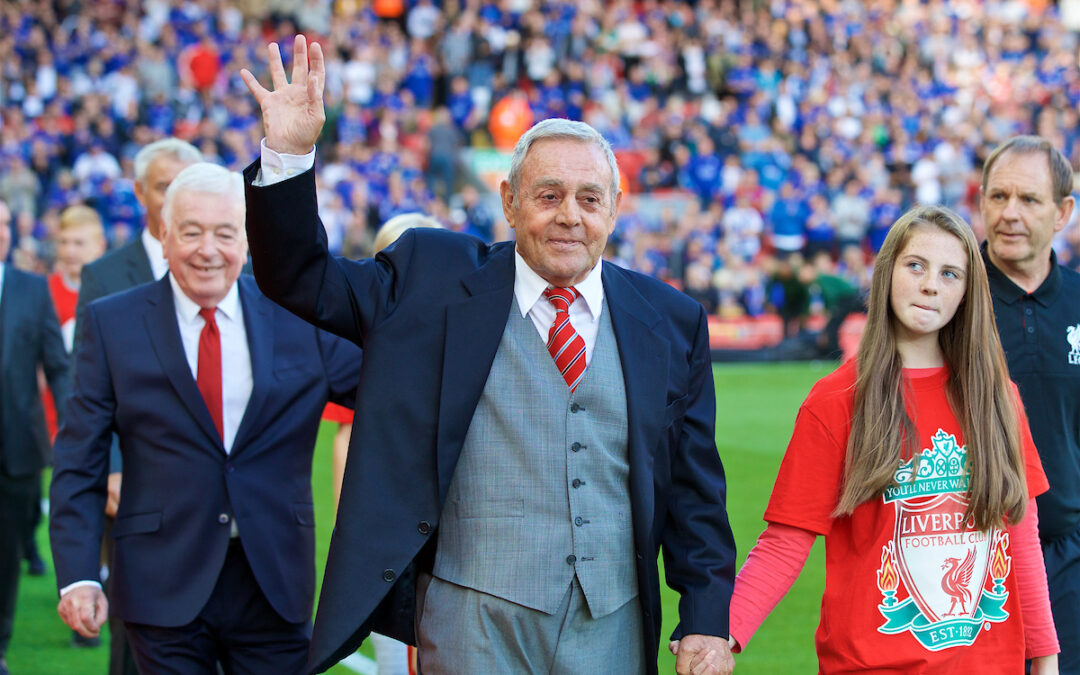 Former Liverpool player Ian St. John at Anfield