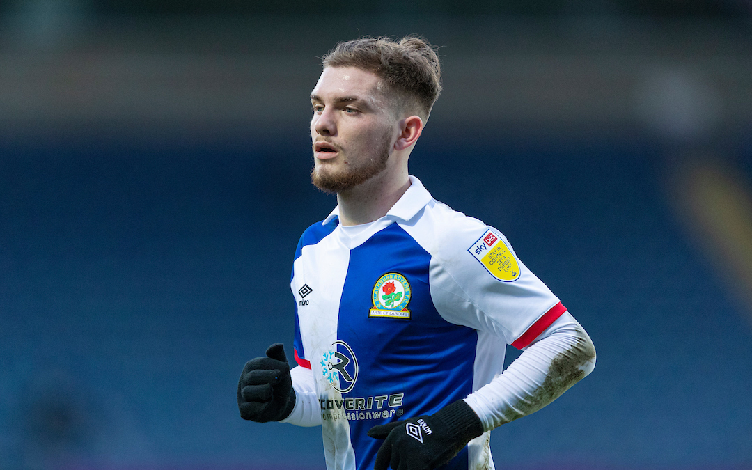 Blackburn Rovers' Harvey Elliott on loan from Liverpool