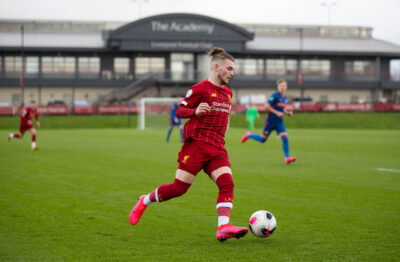 Liverpool's Harvey Elliott during the Premier League Cup Group F match between Liverpool FC Under-23's and AFC Sunderland Under-23's at the Liverpool Academy