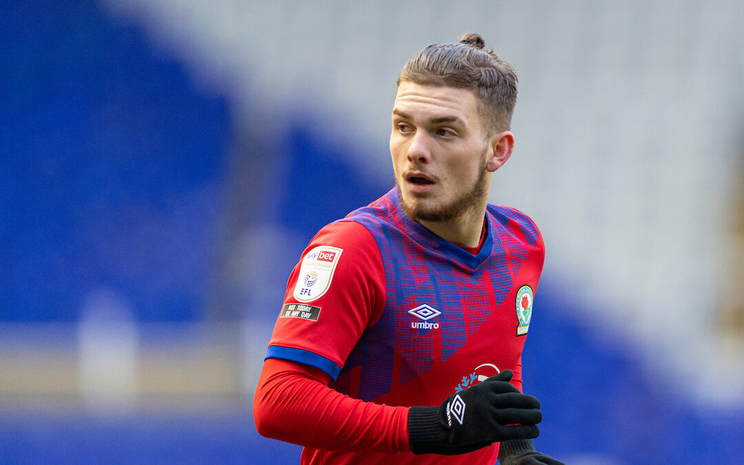 Blackburn Rovers' Harvey Elliott on loan from Liverpool