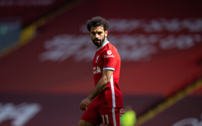 Mo Salah during the FA Premier League match between Liverpool FC and Newcastle United FC at Anfield.