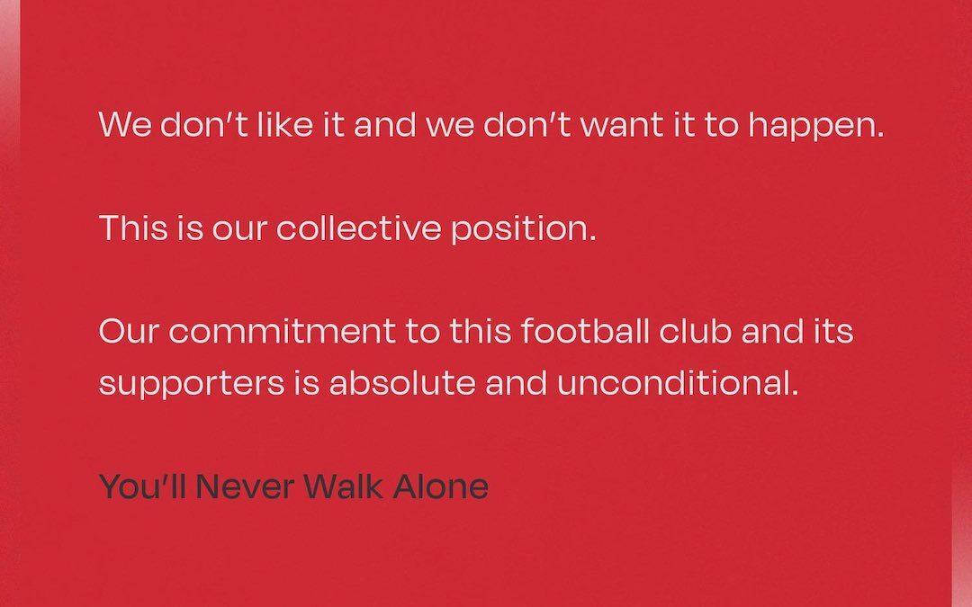 As the scales started to tip against the Super League on Monday, Dan Morgan writes that Liverpool's players showed their unity and strength.