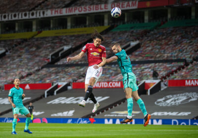 Liverpool's Nat Phillips during the FA Premier League match between Manchester United FC and Liverpool FC at Old Trafford.