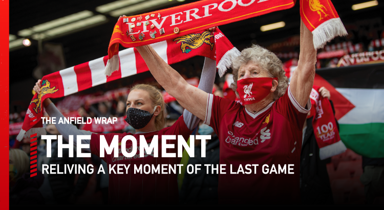 To relive a key moment from Liverpool 2 Crystal Palace 0 in the Premier League at Anfield, Gareth Roberts is joined by Rory Smith from the New York Times...