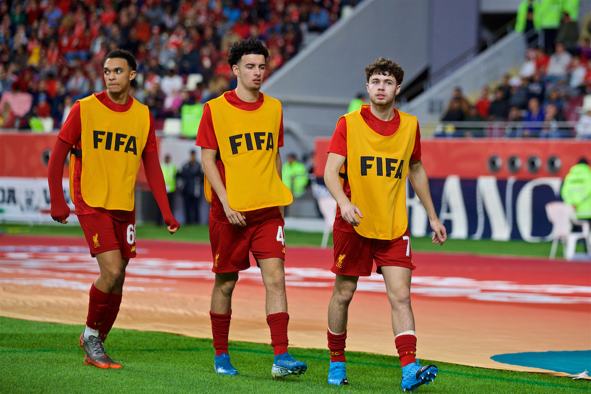 Neco Williams, Curtis Jones, Trent Alexander-Arnold