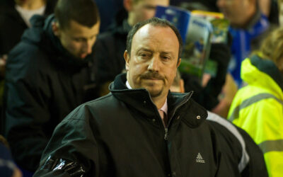 Rafa Benitez as Liverpool manager against Everton