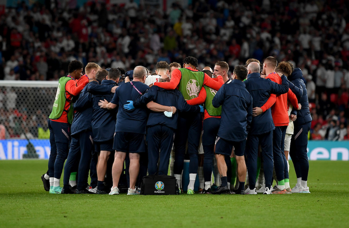 Jordan Henderson of Liverpool playing for England at EURO 2020