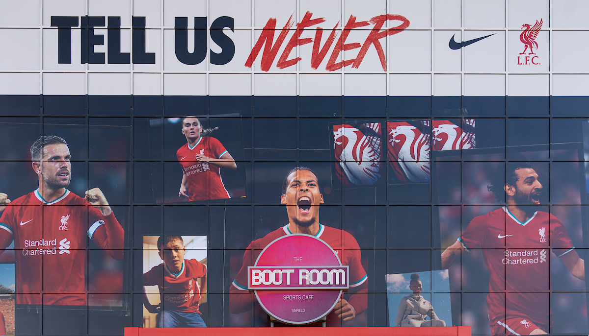 Liverpool's Jordan Henderson, Virgil van Dijk and Mo Salah