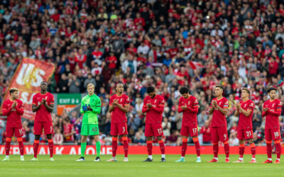 Liverpool FC players before Athletic Bilbao