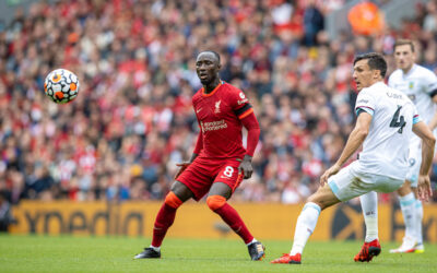 Naby Keita during the FA Premier League match between Liverpool FC and Burnley FC at Anfield